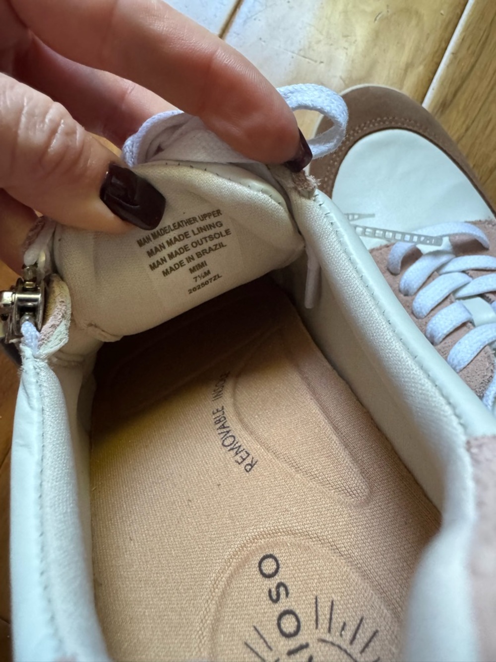 NWT Brioso Mimi Leather Zip Sneakers Sz 7,5 (no original box) - Picture 15 of 15